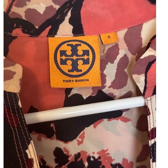 NWOT Tory Burch Silk Cheetah Print Tunic Blouse 8 - Picture 4 of 10